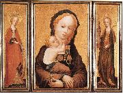 MASTER of Saint Veronica Triptych France oil painting artist